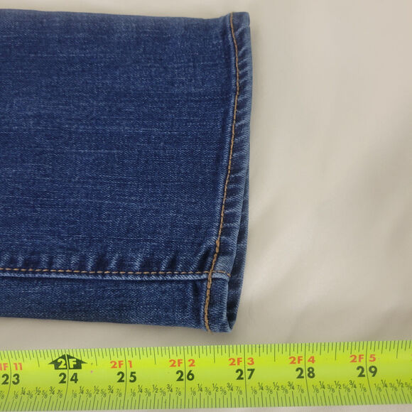 Old Navy Jeans Womens 6 Blue Denim Short Mid Rise Curvy Skinny Leg W29 x L27 - Picture 7 of 13
